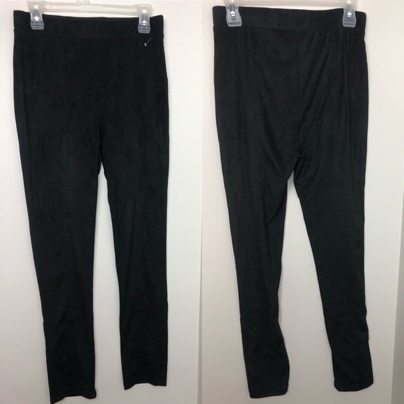 Jack By BB Dakota Black Break on Through Faux Suede Skinny Legging Size M - Picture 2 of 6